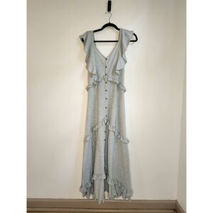 Wishlist Blue Ruffle Layered Dress